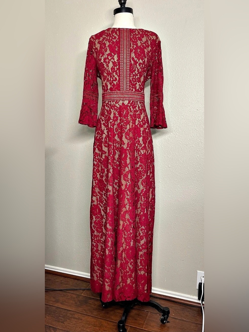 Miss Msy Retro Gorgeous Floral Lace Maxi Dress Size XL